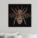 Art Remedy Insects Royal Bumble Bee - Graphic Art Print on Canvas in Black/Orange | 16 H x 16 W x 1.5 D in | Wayfair 14975_16x16_CANV_XHD