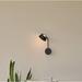 Corrigan Studio® Vada 1 - Light LED Dimmable Armed Sconce Metal in Black | 11 H x 5.1 W x 8.4 D in | Wayfair 20C584027907449CAB4432E8465129F7