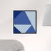 George Oliver Abstract Sea Swatch Geometric Triangle - Graphic Art Print on Canvas in Blue | 20 H x 20 W x 1.5 D in | Wayfair