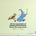 Design W/ Vinyl Sword in the Stone Lessons Vinyl Wall Decal Metal in Black/Blue/Brown | 20 H x 40 W in | Wayfair Timmy 1740d