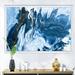 The Twillery Co.® Raoul, Gray, & Hand Painted Marble Acrylic III - Painting Print on Canvas in White | 24 H x 36 W x 1 D in | Wayfair