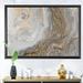 Etta Avenue™ White Marble w/ Curley Gray & Gold Veins - Wrapped Canvas Painting Print Metal in Gray/White | 30 H x 40 W x 1.5 D in | Wayfair