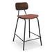 Mercury Row® Buda Counter & Bar Stool Plastic in Brown | 34 H x 17.5 W x 19.5 D in | Wayfair 03642D852711412E9BD4063D3D49BBED