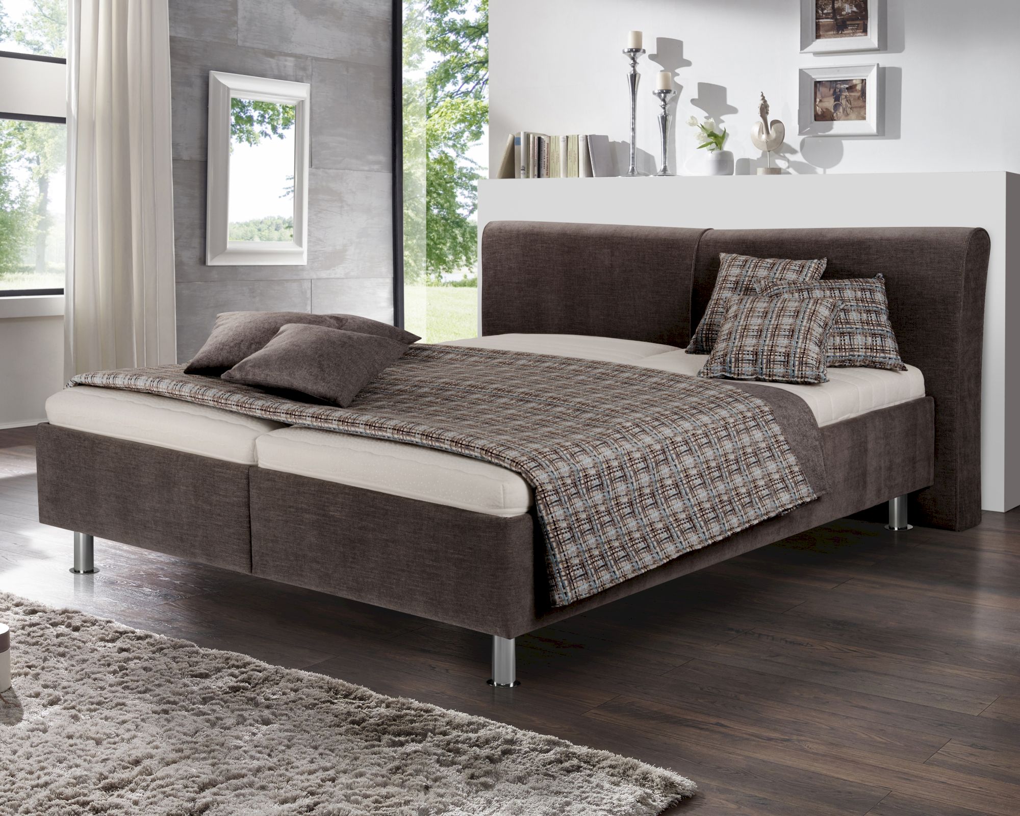 Winkle »Tabea« Polsterbett 180x200 cm / 9451 Braun / H2