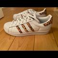Adidas Shoes | Adidas Animal Print Wore Once. | Color: Brown/White | Size: 7.5