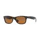 Ray-Ban RB2132 New Wayfarer Sunglasses Light Havana Frame Crystal Brown Lenses 710-58