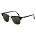 Ray-Ban RB3016 Clubmaster Sunglasses Mock Tortoise/Arista Crystal Green Frame 49 mm Diameter Lenses W0366-4921