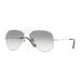 Ray-Ban Aviator Large Metal RB3025 Sunglasses Silver Frame Crystal Grey Gradient Lenses RB3025 003/32-62