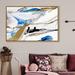 Art Remedy Abstract Flowing Shades - Painting Print on Canvas in White | 24 H x 36 W x 1.5 D in | Wayfair 30195_36x24_CANV_PSGLD