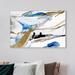 Art Remedy Abstract Flowing Shades - Painting Print on Canvas in White | 24 H x 36 W x 1.5 D in | Wayfair 30195_36x24_CANV_WFL