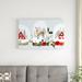 The Holiday Aisle® 'Snow Globe Village Collection D' by Victoria Barnes - Wrapped Canvas Graphic Art Print Canvas in White | Wayfair
