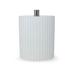 Orren Ellis Somersall Elle Ridges Cotton Bathroom Storage Container Resin in White | 5 H x 4 W x 4 D in | Wayfair 41950F4094E34FB6953583F816F6DB39