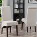 Lark Manor™ Cornaro Linen Side Chair Wood/Upholstered in Gray/Green | 40.16 H x 17.72 W x 19.69 D in | Wayfair 11822C1037E943F78645774686873D02