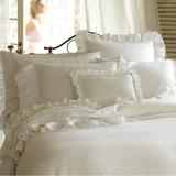 Taylor Linens Verandah Linen Duvet Cover Linen in White | Twin | Wayfair 320WVERANDAH-TD