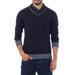 Men's alpaca blend sweater, 'Orcopampa Midnight'