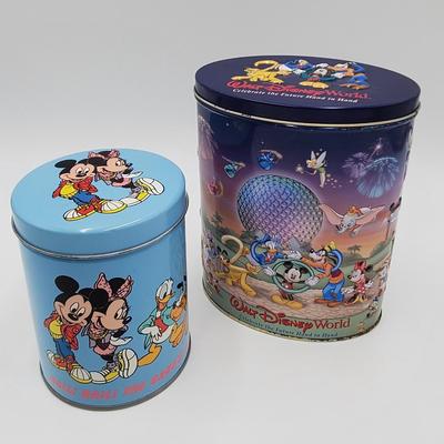 Disney Other | Disney Collectible Lidded Tins Set Of 2 | Color: Blue | Size: Os