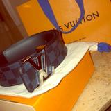 Louis Vuitton Accessories | Louis Vuitton Black Damier Belt, Silver Buckle. | Color: Black | Size: Os