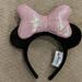 Disney Accessories | Disney Light-Up Pink Bow Minnie Ears | Color: Black/Pink | Size: Os