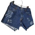 Levi's Shorts | Levi 517 High Waisted Cut Off Shorts Women's 27 | Color: Blue/White | Size: 27