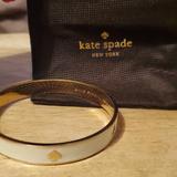 Kate Spade Jewelry | Kate Spade Bangle | Color: Gold/White | Size: Os