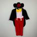 Disney Costumes | Kids Disney Mickey Mouse Costume Size Xs | Color: Black/Red | Size: Xs