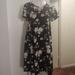 Lularoe Dresses | Lularoe Gently Worn Floral Long Midi/Maxi Dress | Color: Black/White | Size: M
