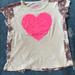 J. Crew Shirts & Tops | J.Crew T-Shirt With Sequin And Printed Back | Color: Cream/Pink | Size: 6-7