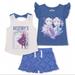 Disney Matching Sets | Disney Frozen Elsa Anna 3pc Shorts Set | Color: Silver | Size: Various