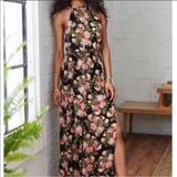 American Eagle Outfitters Dresses | American Eagle Maxi Dress | Color: Black/Pink | Size: S