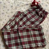 Disney Intimates & Sleepwear | Disney S Christmas Tartan Pj Pants | Color: Green/Red | Size: S