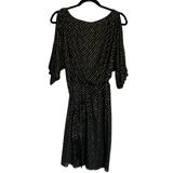 Jessica Simpson Dresses | Jessica Simpson Dress Black Gold Split Sleeve 10 | Color: Black/Gold | Size: 10