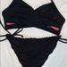 Pink Victoria's Secret Swim | Cut Out Black Bikini Set | Color: Black | Size: M