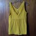 J. Crew Tops | J. Crew Jersey Knit V-Neck Tank Top W/ Pleats Sz M | Color: Gold/Yellow | Size: M