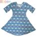 Lularoe Dresses | Lularoe Adeline A Line Dress Aztec And Arrow | Color: Blue/Pink | Size: 2tg