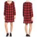 Madewell Dresses | Madewell Signal Buffalo Check Tunic Dress (S) | Color: Black/Red | Size: S