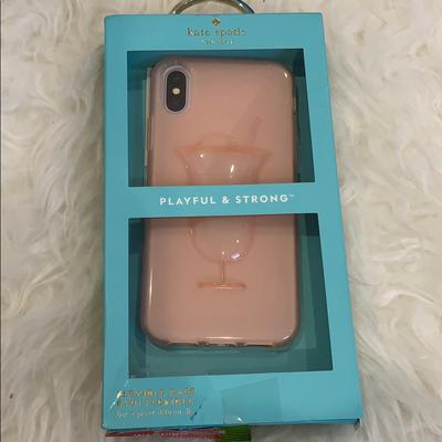 Kate Spade Accessories | Kate Spade Cocktail Pink Drink Iphone X Case | Color: Orange/Pink | Size: Os