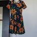 Lularoe Dresses | Lularoe A-Line Dress | Color: Blue/Yellow | Size: M