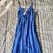 American Eagle Outfitters Dresses | American Eagle Cut-Out Chambray Midi Dress | Color: Blue | Size: 0