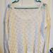 Free People Sweaters | Free People Cream Crochet Sweater Sz M | Color: White | Size: M