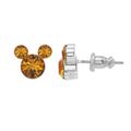 Disney Jewelry | Disney’s Mickey Mouse Crystal Stud Earrings | Color: Silver | Size: Os