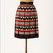 Anthropologie Skirts | Fei Skirt 4 Denpasar Tribal/Ethnic Print Pocketed | Color: Black/Red | Size: 4