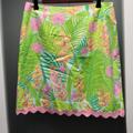 Lilly Pulitzer Skirts | Lilly Pulitzer White Label Skirt | Color: Green/Pink | Size: 10