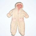 Jessica Simpson Jackets & Coats | Baby Girl Sherpa Pram | Color: Cream/Pink | Size: 6-9mb