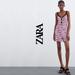 Zara Pants & Jumpsuits | Nwot Zara Textured Wave Jumpsuit | Color: Purple | Size: S