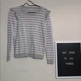 J. Crew Sweaters | J. Crew Grey And White Sweater | Color: Gray/White | Size: Xs
