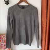 J. Crew Sweaters | J Crew Classic Gray Cable Sweater, Sz S | Color: Gray | Size: S