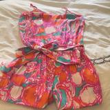 Lilly Pulitzer Other | Lilly Pulitzer Romper | Color: Orange/Pink | Size: Xxs