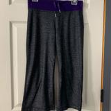 Lululemon Athletica Pants & Jumpsuits | Lululemon Capri Size 6 | Color: Gray/Purple | Size: 6