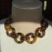 J. Crew Jewelry | J. Crew Tortoise Shell Enamel Loop Necklace | Color: Brown/Tan | Size: Expands 17 To 20