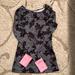 Jessica Simpson Tops | Jessica Simpson The Warm Up Workout Shirt | Color: Black/Pink | Size: Xs